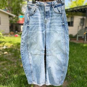 Free People Lucky You Barrel Jeans